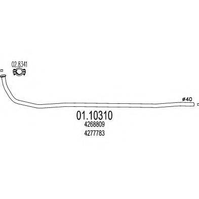TIMAX 160032 Труба вихлопного газу