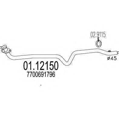 TIMAX 160086 Труба вихлопного газу