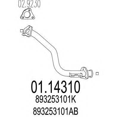 MTS 10112 Труба вихлопного газу