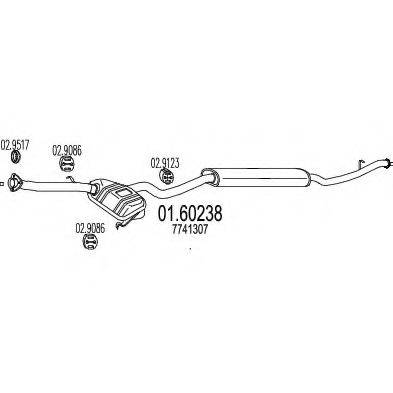 DESCAM 100364 Глушник вихлопних газів кінцевий