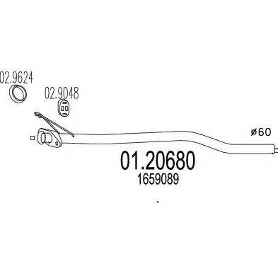TIMAX 160028 Труба вихлопного газу