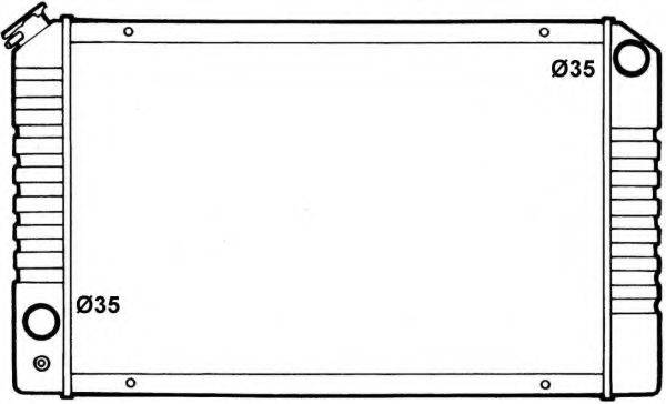 NRF 50355 Радіатор, охолодження двигуна