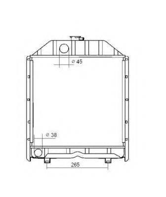 NRF 53663 Радіатор, охолодження двигуна