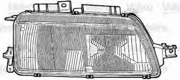 VALEO 86696 Розсіювач, основна фара