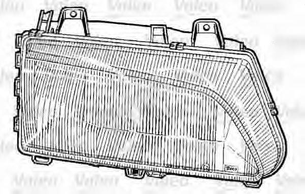 VALEO 87322 Розсіювач, основна фара