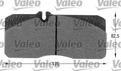 VALEO 29055 Комплект гальмівних колодок, дискове гальмо