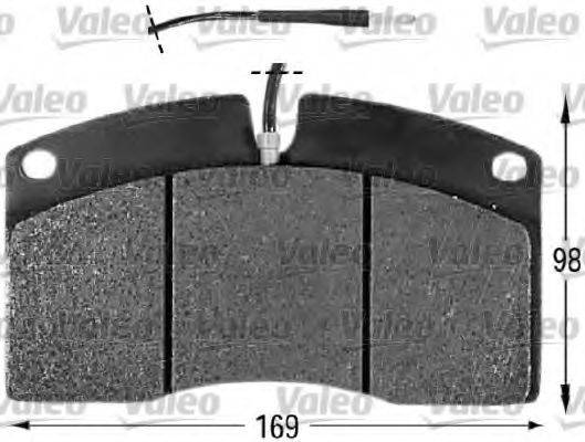 VALEO 29072 Комплект гальмівних колодок, дискове гальмо