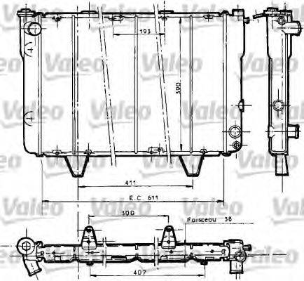 VALEO 33646 Радіатор, охолодження двигуна