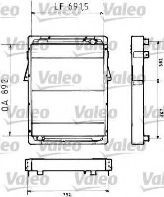 VALEO TC138 Радіатор, охолодження двигуна