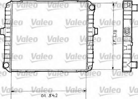 VALEO TC130 Радіатор, охолодження двигуна