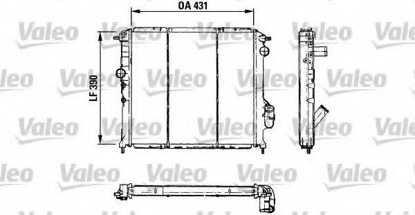 VALEO TA667 Радіатор, охолодження двигуна