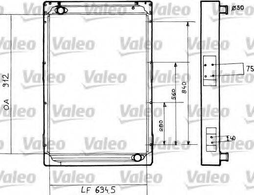 VALEO 34810 Радіатор, охолодження двигуна
