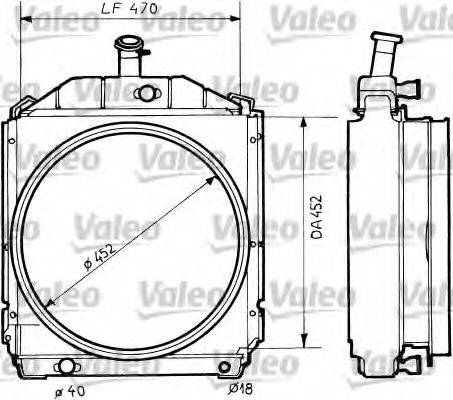 VALEO 34582 Радіатор, охолодження двигуна