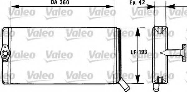 VALEO T183 Теплообмінник, опалення салону
