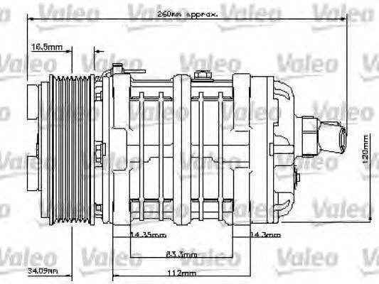 VALEO 815850 Компресор, кондиціонер