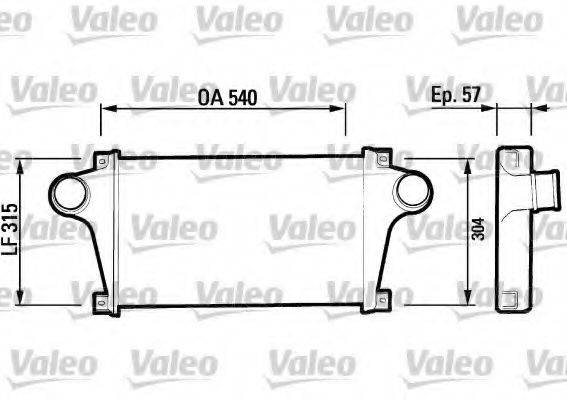 VALEO RA017 Інтеркулер