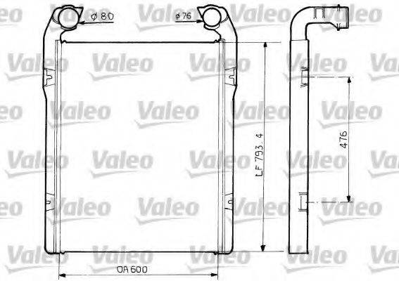 VALEO RA029 Інтеркулер