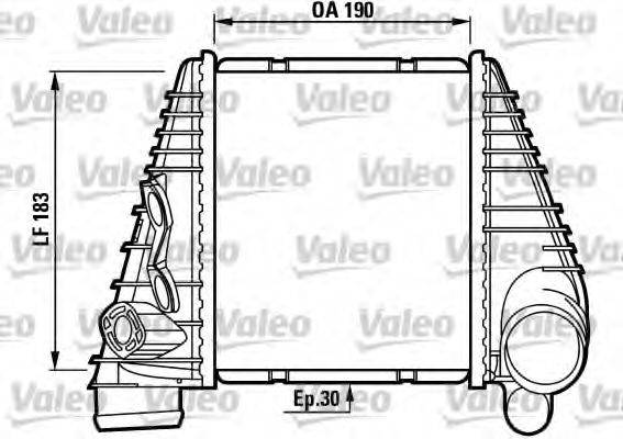 VALEO 817063 Інтеркулер