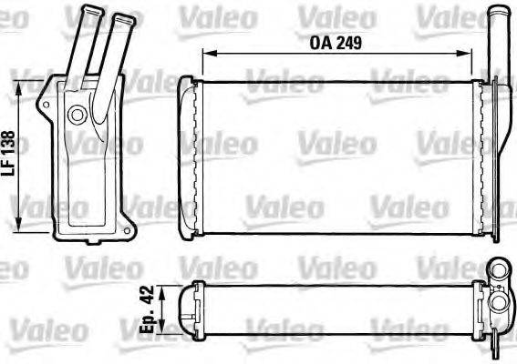 VALEO T071 Теплообмінник, опалення салону