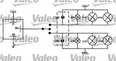VALEO 641408 Переривник покажчиків повороту