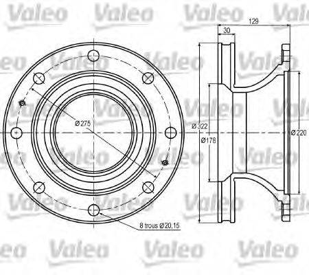 VALEO DF924 гальмівний диск
