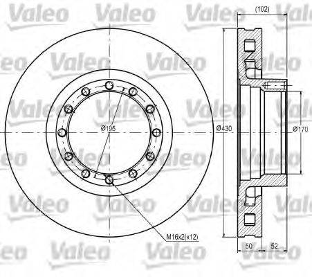 VALEO DF926 гальмівний диск