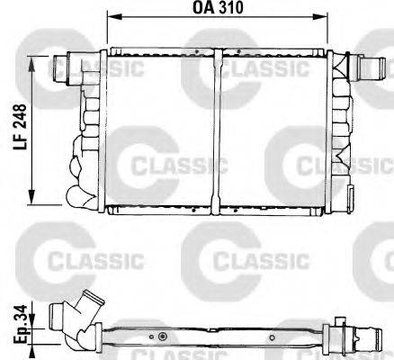 DENSO BM102 Радіатор, охолодження двигуна