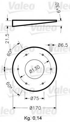 VALEO 40024 Кронштейн, проблисковий маячок