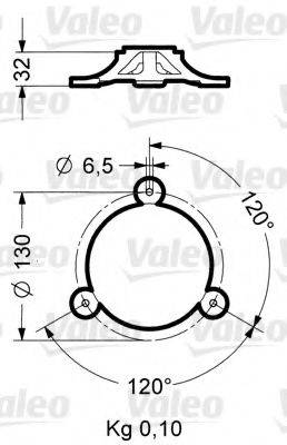 VALEO 040027 Кронштейн, проблисковий маячок