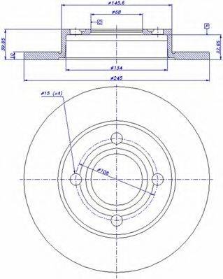CAR DF711 гальмівний диск