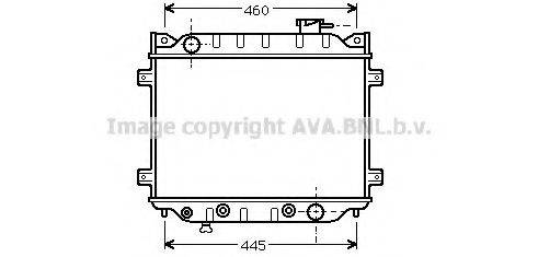 PAPE 11004 Радіатор, охолодження двигуна