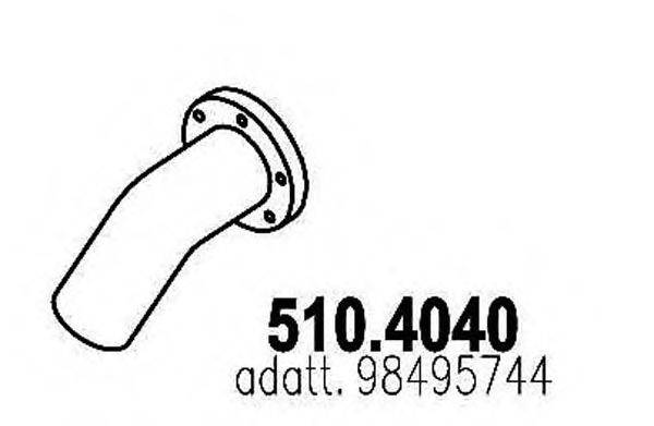 ASSO 5104040 Гофрована труба, вихлопна система