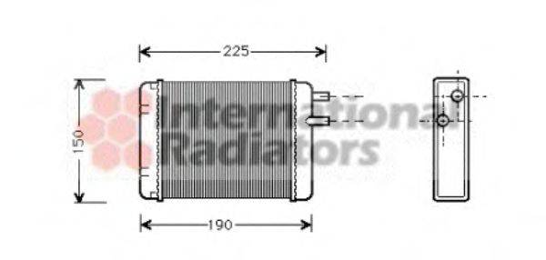 GERI 65076 Теплообмінник, опалення салону