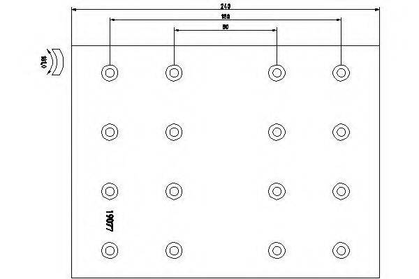 TEXTAR 19077 Гальмівні колодки, барабанне гальмо