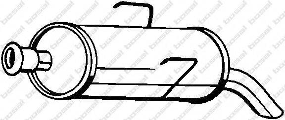 FONOS 615155 Глушник вихлопних газів кінцевий