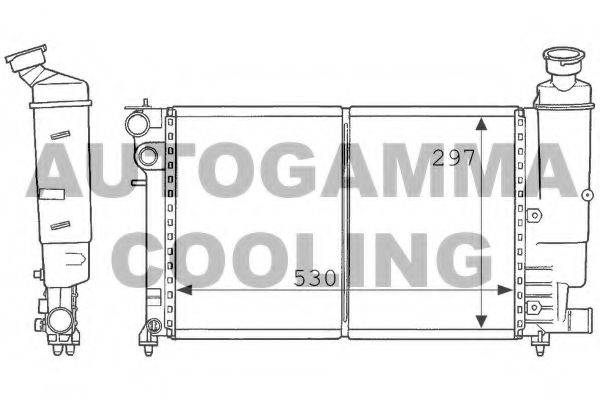 AUTOGAMMA 100735 Радіатор, охолодження двигуна